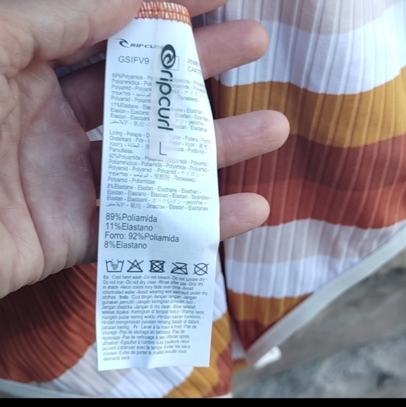 RIP Curl Premium Surf Cheeky One-Piece Bathing Suit Large NWT - Picture 9 of 10